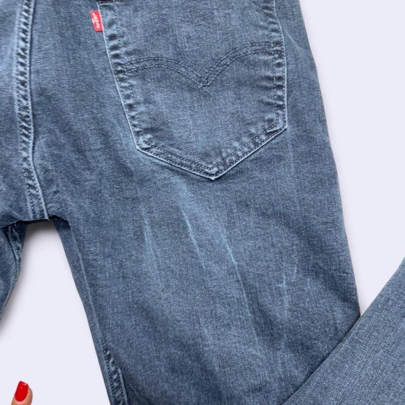 Levi’s 512 Slim Taper Black Jeans Men’s 36x30 Denim Casual Everyday - Picture 4 of 5